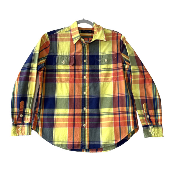 Polo Ralph Lauren Mens L (M) Plaid Button Up Long Sleeve Shirt Multi-Color - Picture 1 of 10